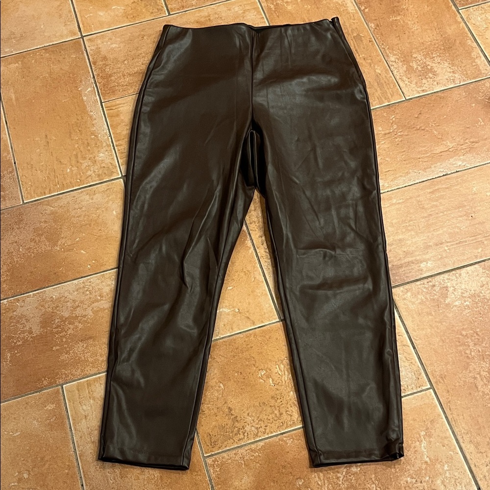 Old navy faux leather pants size 12